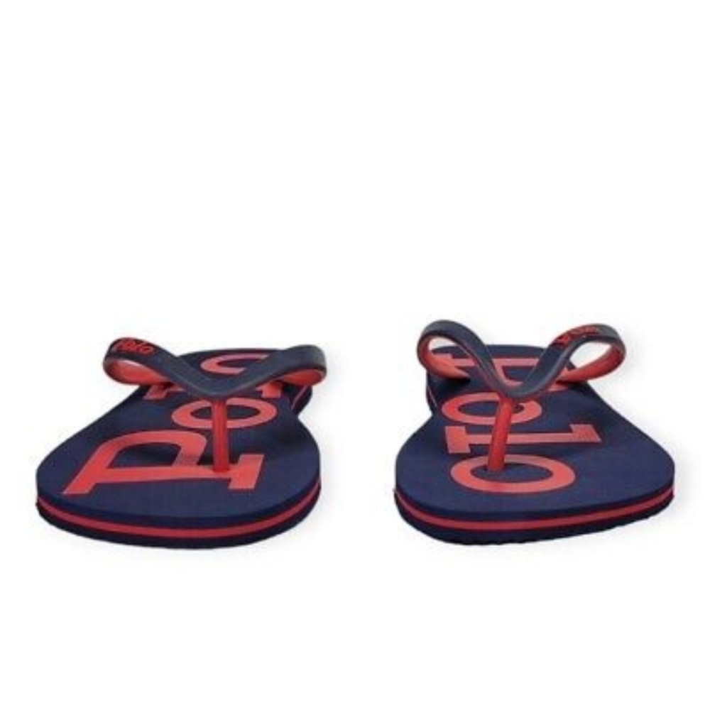 NWT Men's Ralph Lauren Polo Logo Flip-flops - Picture 5 of 8